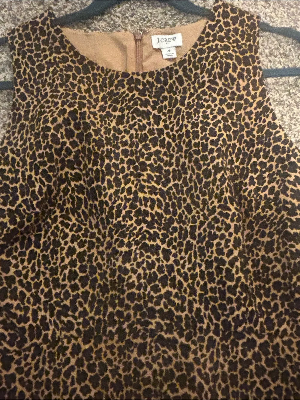 J. Crew Leopard Print Midi Dress